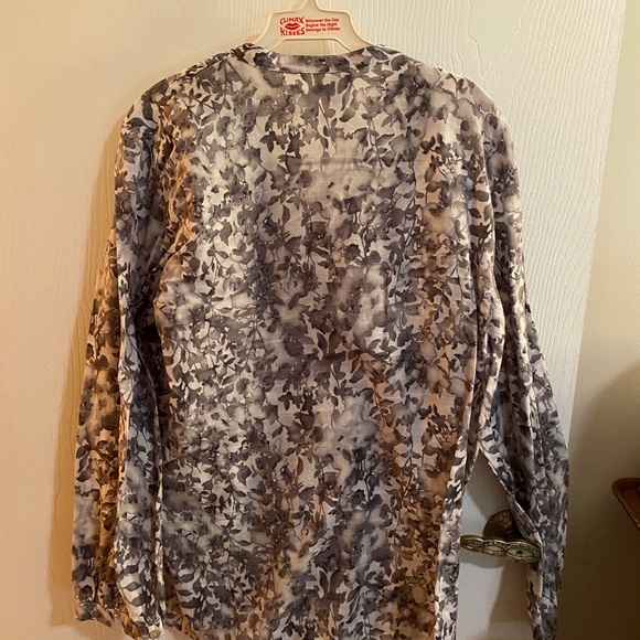 J. Jill long-sleeved gray tunic top - Picture 2 of 6